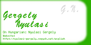 gergely nyulasi business card